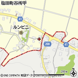 佐賀県嬉野市塩田町大字谷所甲2181周辺の地図