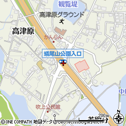 蟻尾山公園周辺の地図