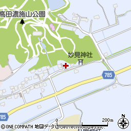 福岡県みやま市高田町下楠田631周辺の地図