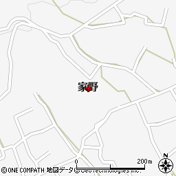 大分県臼杵市家野周辺の地図