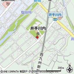 井手川内公民館周辺の地図