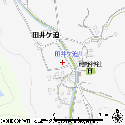 大分県臼杵市田井ケ迫周辺の地図