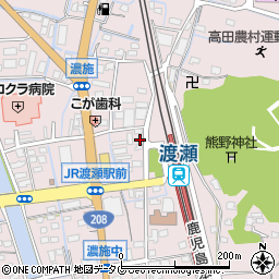 福岡県みやま市高田町濃施周辺の地図