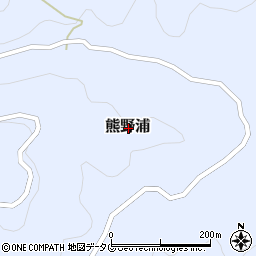 高知県幡多郡黒潮町熊野浦周辺の地図