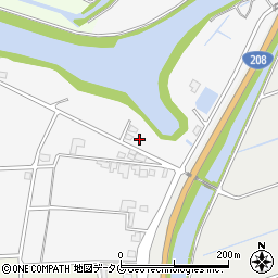 福岡県みやま市高田町江浦1635周辺の地図