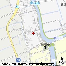 福岡県みやま市高田町江浦1418周辺の地図