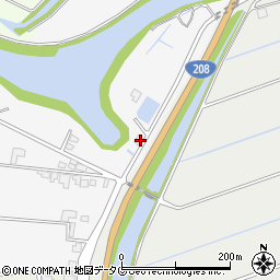 福岡県みやま市高田町江浦1625周辺の地図