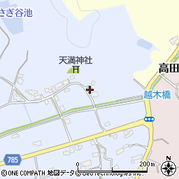 福岡県みやま市高田町下楠田19周辺の地図