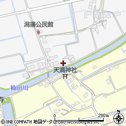 福岡県みやま市高田町江浦1111周辺の地図
