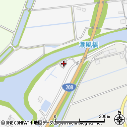 福岡県みやま市高田町江浦1612周辺の地図