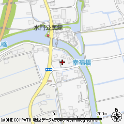 福岡県みやま市高田町江浦1366周辺の地図