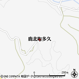 熊本県山鹿市鹿北町多久周辺の地図