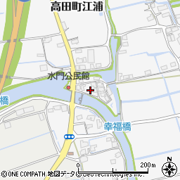福岡県みやま市高田町江浦1359周辺の地図
