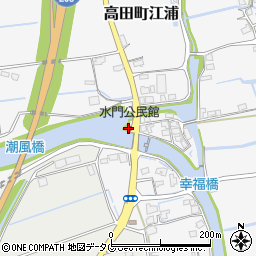 福岡県みやま市高田町江浦1351周辺の地図