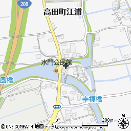 福岡県みやま市高田町江浦1346周辺の地図