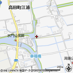 福岡県みやま市高田町江浦1228周辺の地図