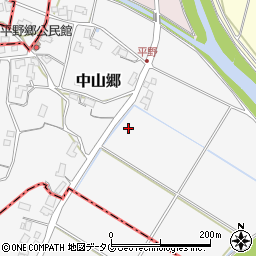 長崎県波佐見町（東彼杵郡）中山郷周辺の地図