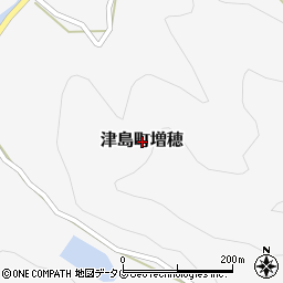 愛媛県宇和島市津島町増穂周辺の地図