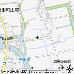 福岡県みやま市高田町江浦1225周辺の地図