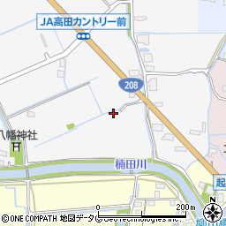 福岡県みやま市高田町江浦302周辺の地図