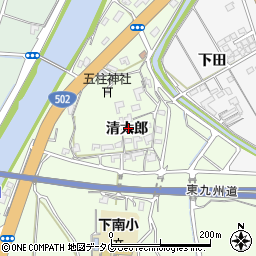 大分県臼杵市清太郎周辺の地図