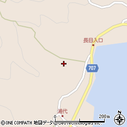 大分県津久見市長目685周辺の地図