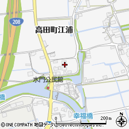 福岡県みやま市高田町江浦1339周辺の地図