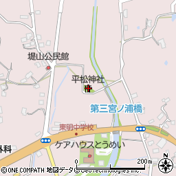 平松神社周辺の地図