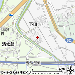 大分県臼杵市下田2398-3周辺の地図