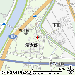大分県臼杵市清太郎752周辺の地図