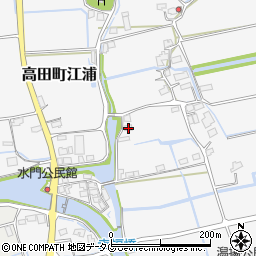 福岡県みやま市高田町江浦1315周辺の地図