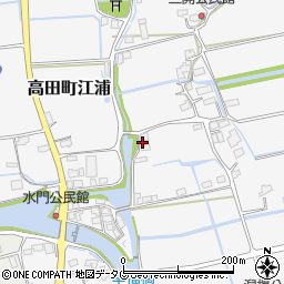 福岡県みやま市高田町江浦1232周辺の地図