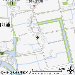 福岡県みやま市高田町江浦1241周辺の地図