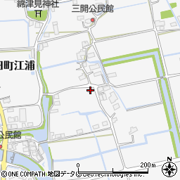 福岡県みやま市高田町江浦1234周辺の地図