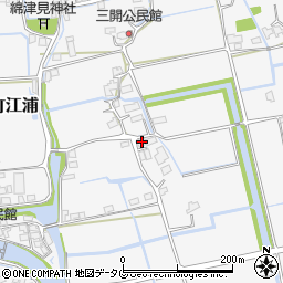 福岡県みやま市高田町江浦1243周辺の地図