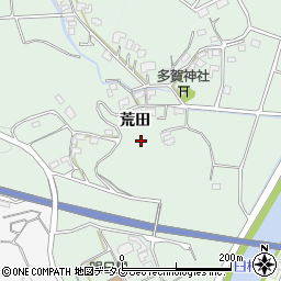 大分県臼杵市荒田周辺の地図