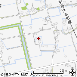 福岡県みやま市高田町江浦1025周辺の地図