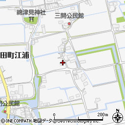 福岡県みやま市高田町江浦1252周辺の地図
