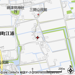 福岡県みやま市高田町江浦1245周辺の地図