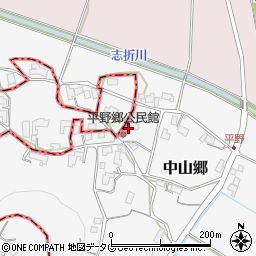 長崎県東彼杵郡波佐見町平野郷周辺の地図