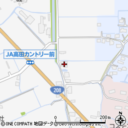 福岡県みやま市高田町江浦247周辺の地図