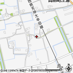 福岡県みやま市高田町江浦842周辺の地図