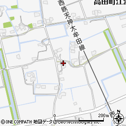 福岡県みやま市高田町江浦809周辺の地図
