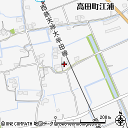 福岡県みやま市高田町江浦845周辺の地図