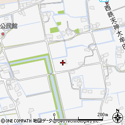 福岡県みやま市高田町江浦1017周辺の地図