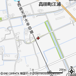 福岡県みやま市高田町江浦692周辺の地図