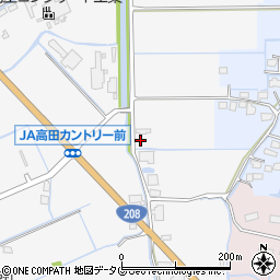 福岡県みやま市高田町江浦250周辺の地図