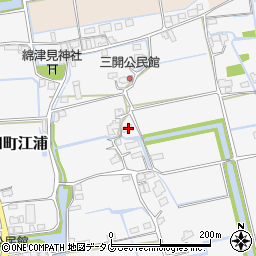 福岡県みやま市高田町江浦1261周辺の地図