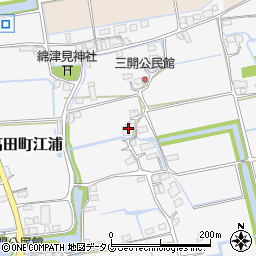 福岡県みやま市高田町江浦1260周辺の地図