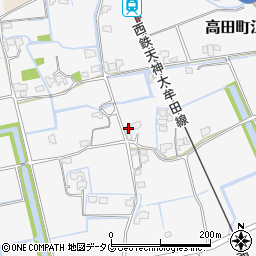 福岡県みやま市高田町江浦838周辺の地図